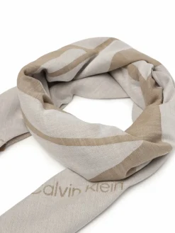 Foulard Calvin Chambray Square Scarf LV04F8085G Beige