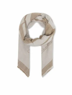 Foulard Calvin Chambray Square Scarf LV04F8085G Beige