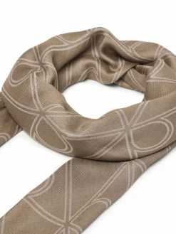 Foulard Emblem Aop Contrast Lw Square Sc LV04F8077G Beige