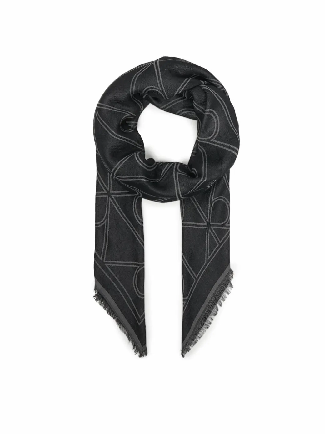 Foulard Emblem Aop Contrast Lw Square Sc LV04F8077G Nero