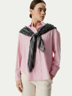 Foulard Emblem Aop Jacquard Square Scarf LV04F8080G Nero