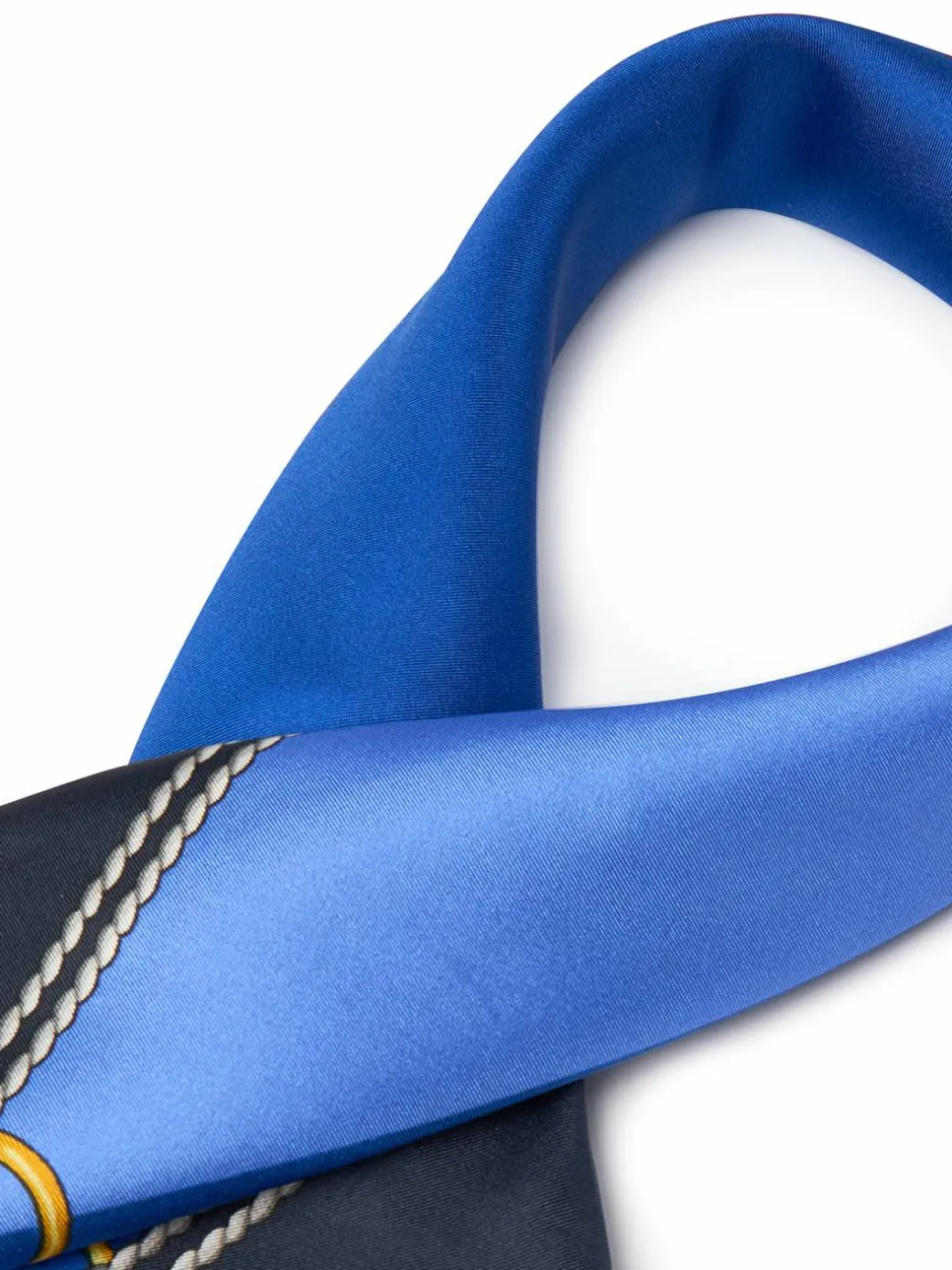 Foulard in seta Colour-Blocked Anchor-Crest 454P09785003 Blu