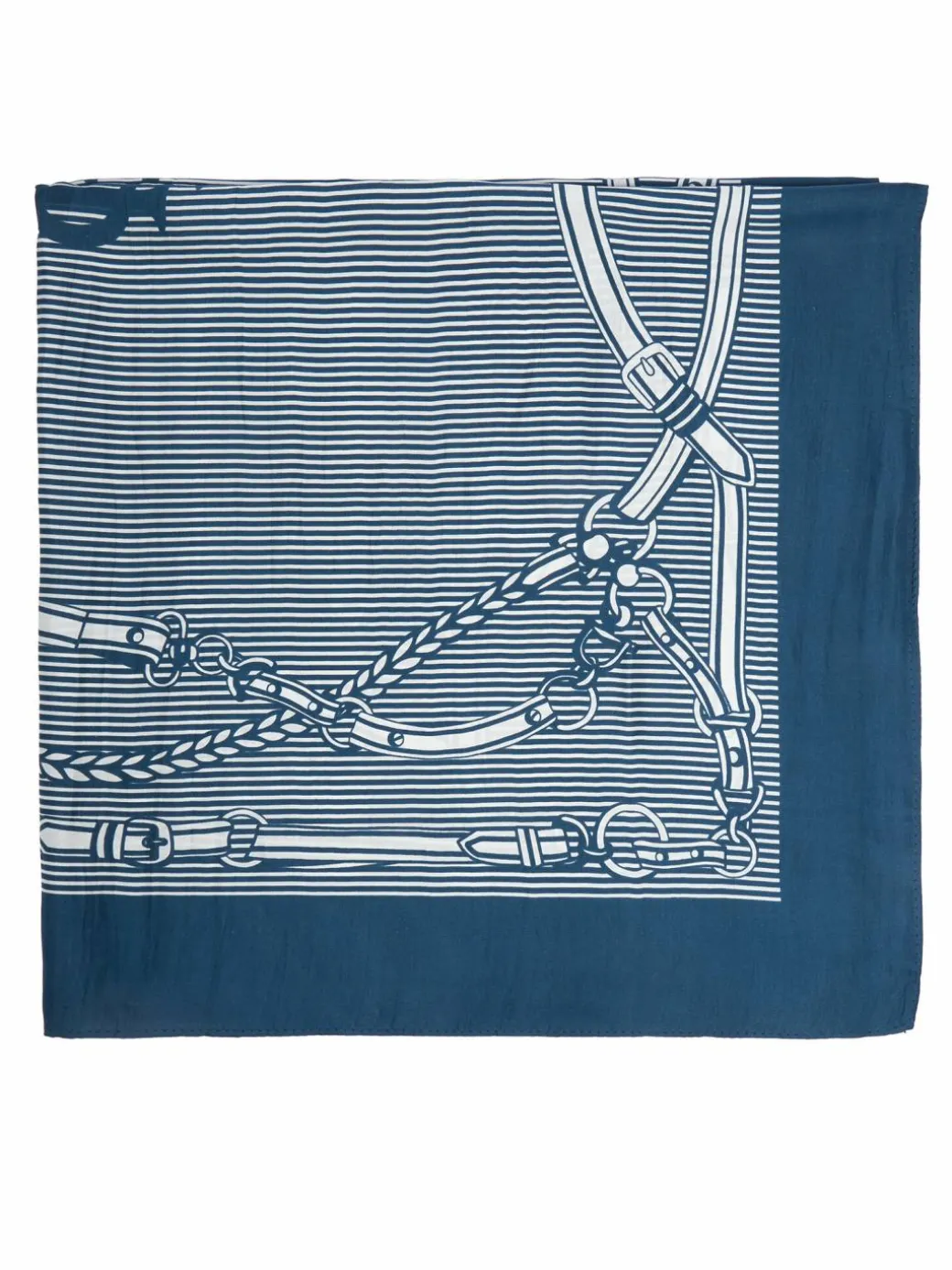 Foulard in seta 454P14484001 Blu scuro