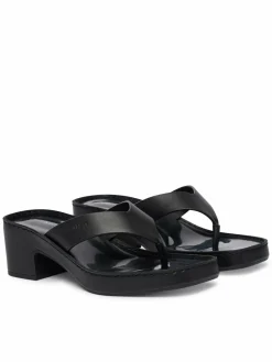 Infradito Block Heel Sndl Thong Lth HW0HW02913 Nero