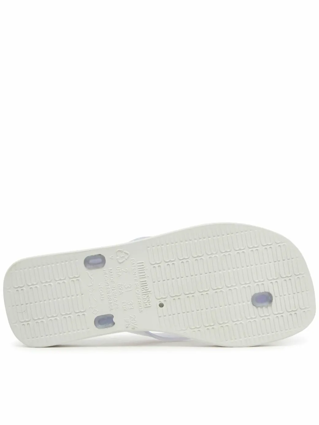 Infradito Mini Melissa Sun Long Beach II Inf 36100 Bianco