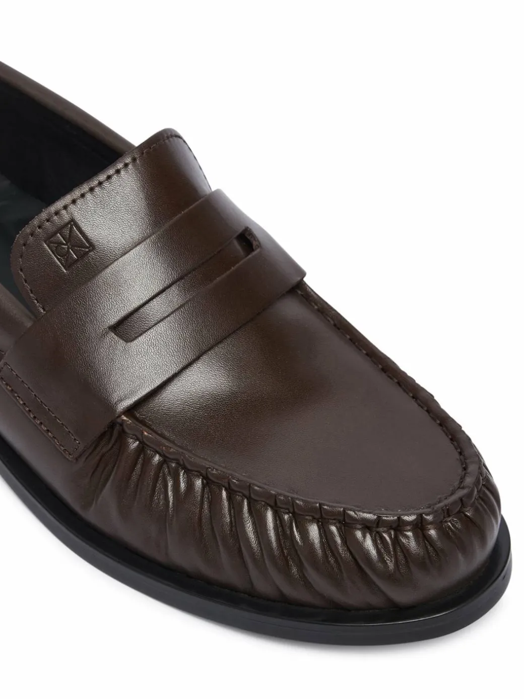 Loafers Round Loafer Lth HW0HW03126 Marrone scuro