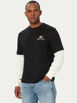 Longsleeve M6YI04 K3644 Nero Regular Fit