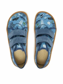 Pantofole Barefoot Canvas G1700440-6 D Blu