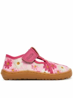 Pantofole Barefoot Canvas T-Bar G1700439-4 M Rosa