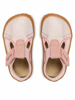 Pantofole Barefoot Canvas T-Bar G1700439-2 M Rosa