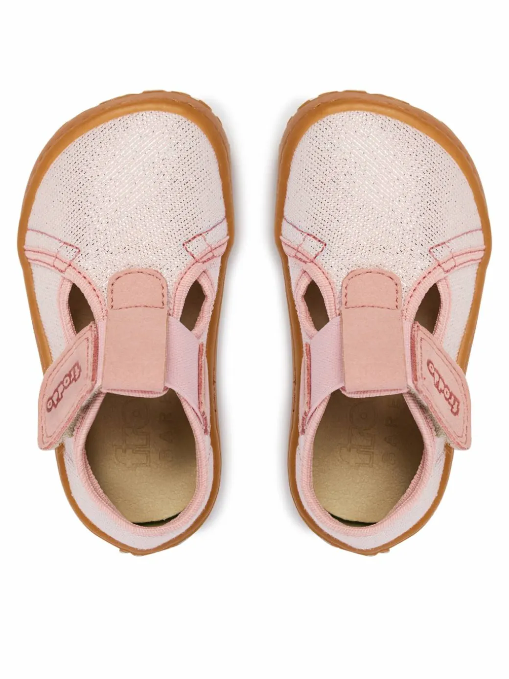 Pantofole Barefoot Canvas T-Bar G1700439-2 M Rosa
