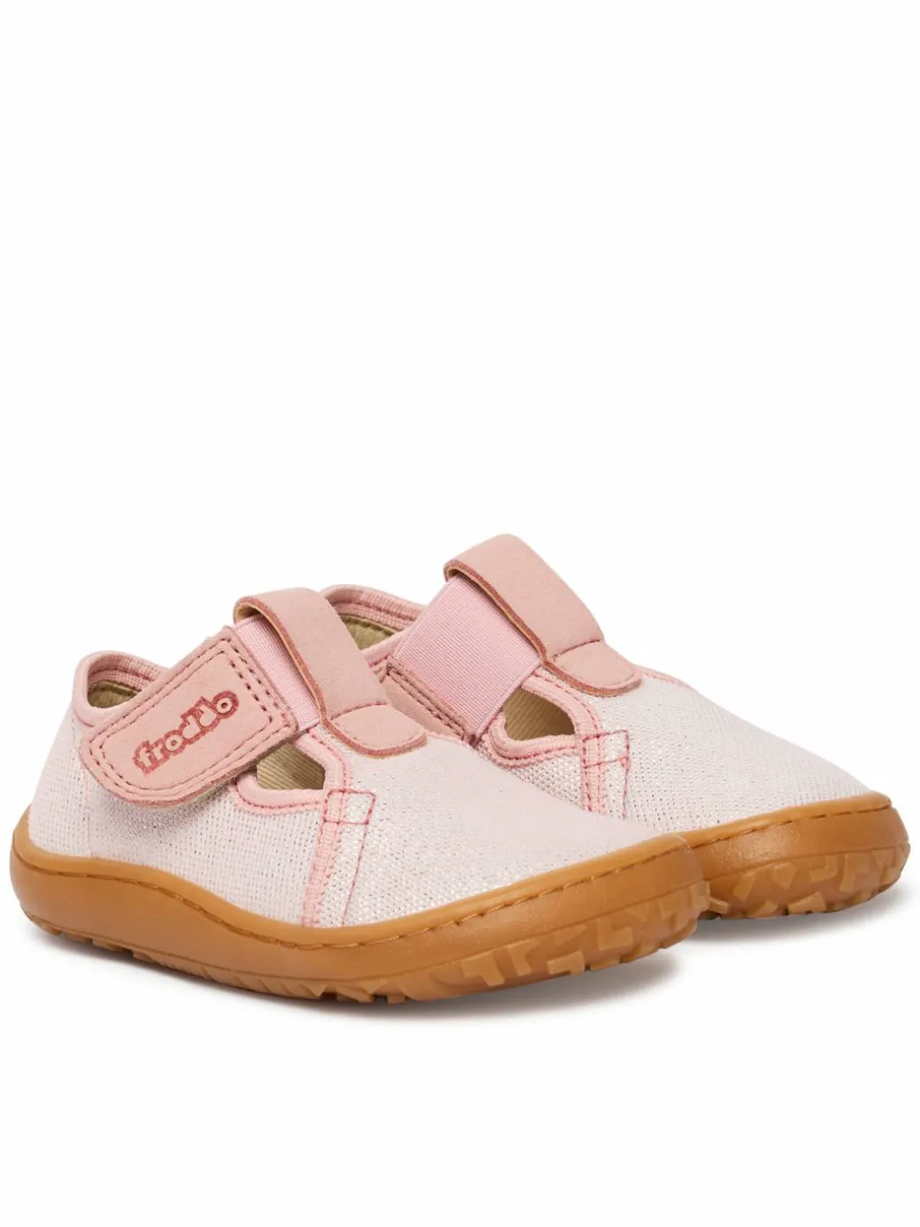 Pantofole Barefoot Canvas T-Bar G1700439-2 M Rosa