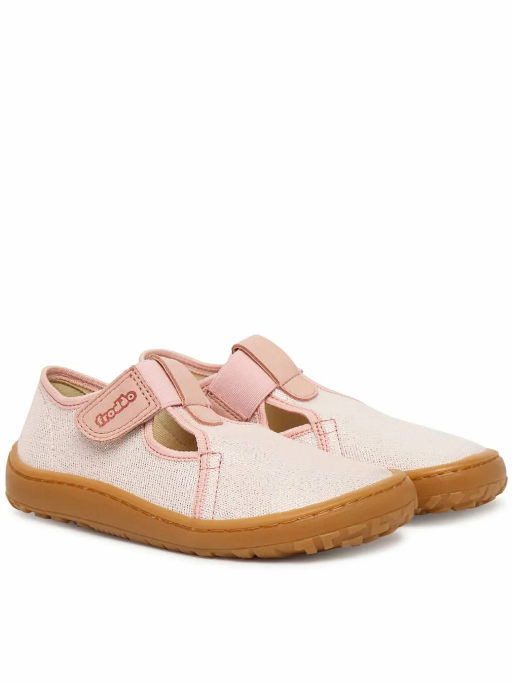 Pantofole Barefoot Canvas T-Bar G1700439-2 S Rosa