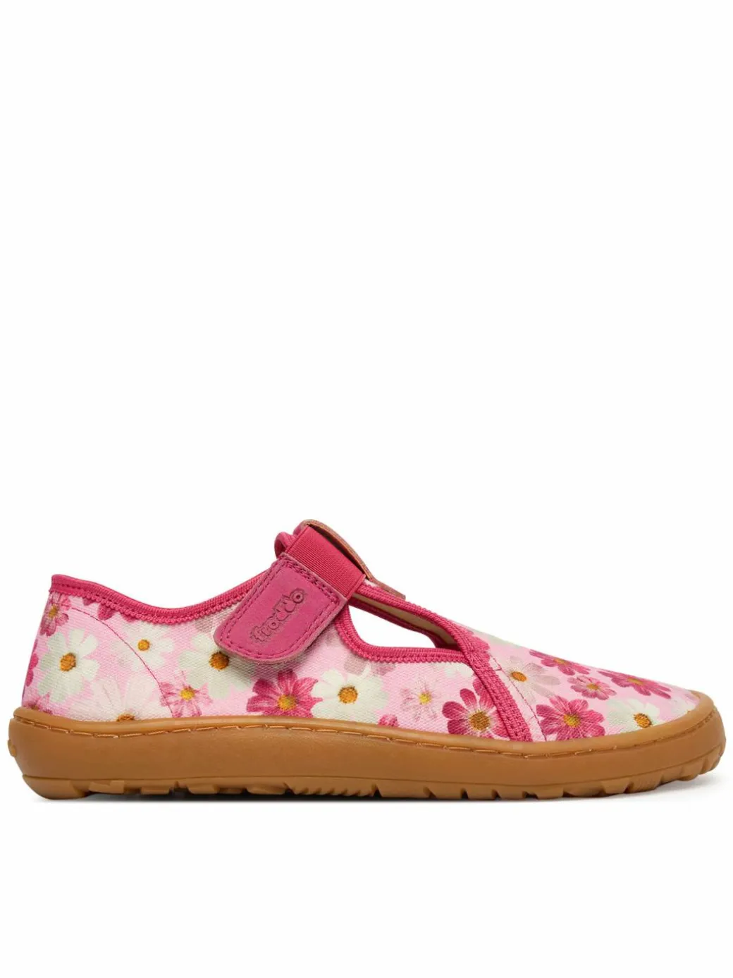 Pantofole Barefoot Canvas T-Bar G1700439-4 D Rosa