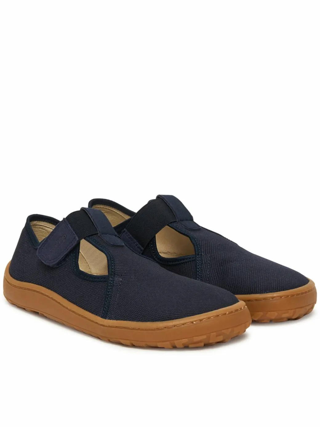 Pantofole Barefoot Canvas T-Bar G1700439 D Blu scuro