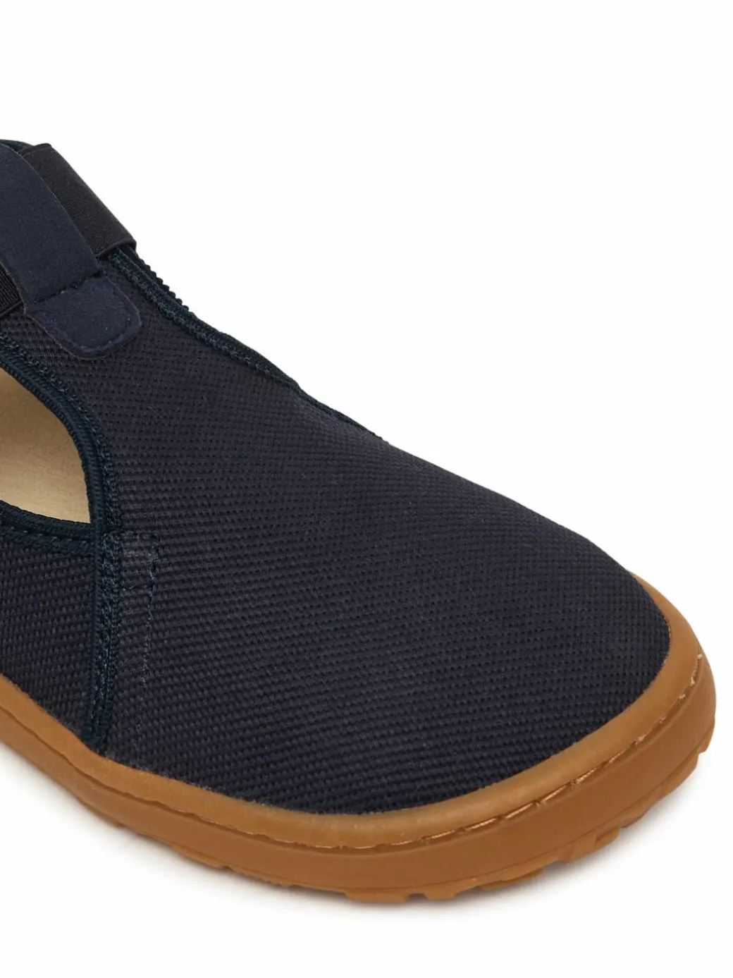 Pantofole Barefoot Canvas T-Bar G1700439 D Blu scuro
