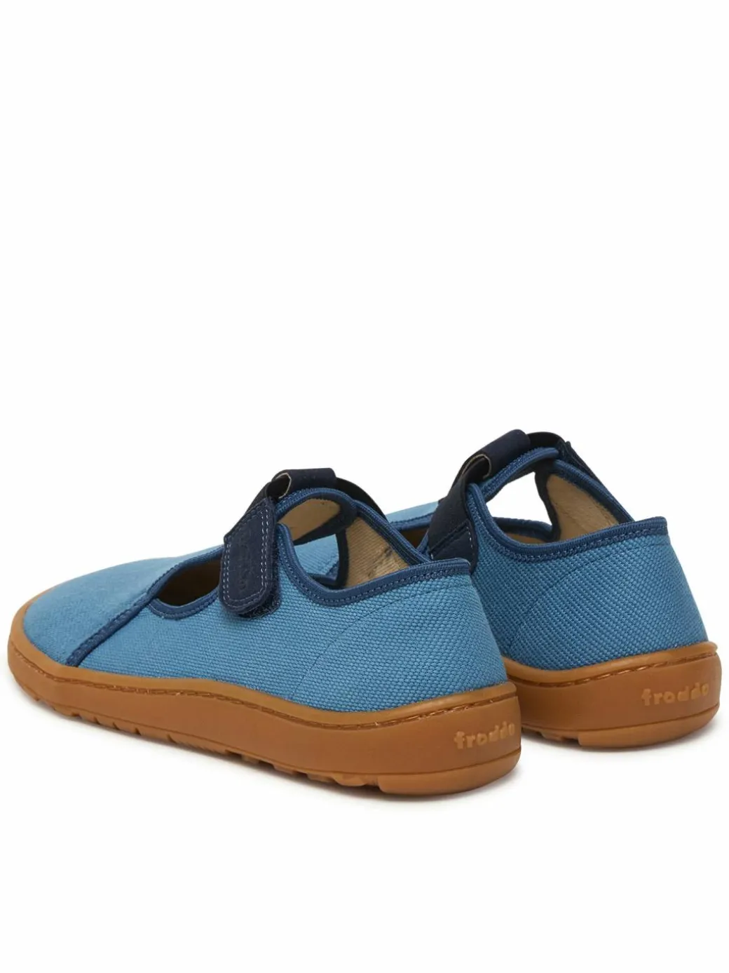 Pantofole Barefoot Canvas T-Bar G1700439-1 D Blu