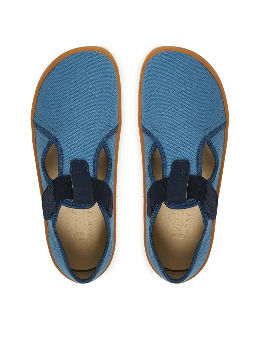 Pantofole Barefoot Canvas T-Bar G1700439-1 D Blu