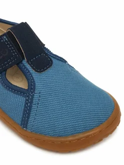 Pantofole Barefoot Canvas T-Bar G1700439-1 M Blu