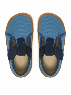 Pantofole Barefoot Canvas T-Bar G1700439-1 M Blu
