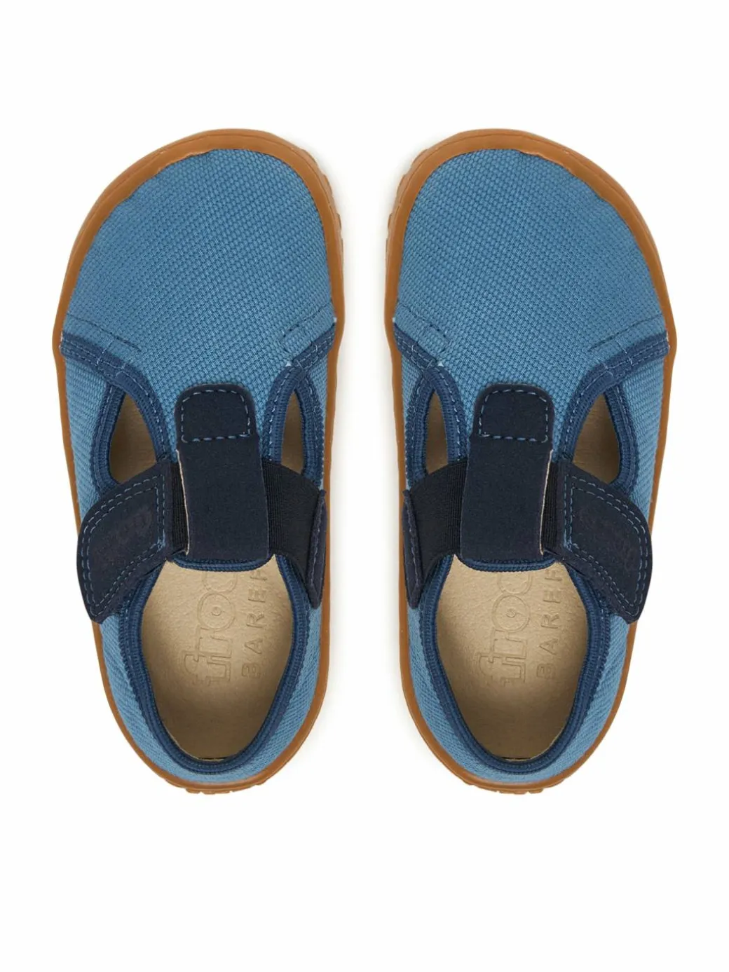 Pantofole Barefoot Canvas T-Bar G1700439-1 M Blu