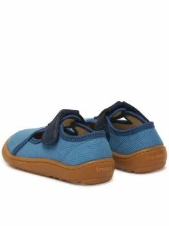 Pantofole Barefoot Canvas T-Bar G1700439-1 M Blu