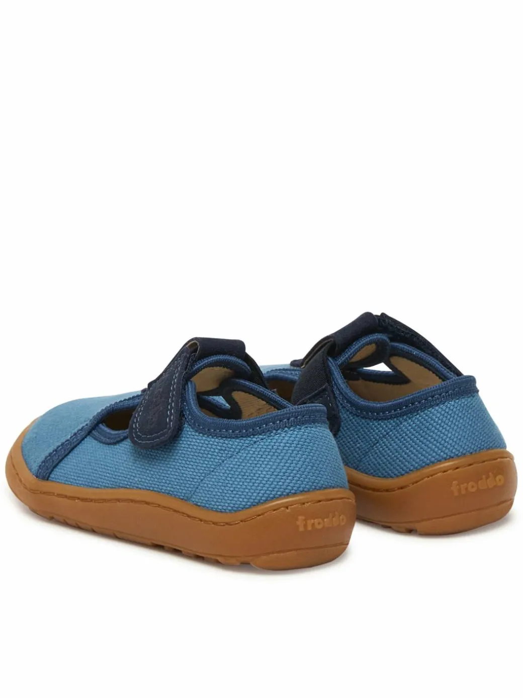 Pantofole Barefoot Canvas T-Bar G1700439-1 M Blu