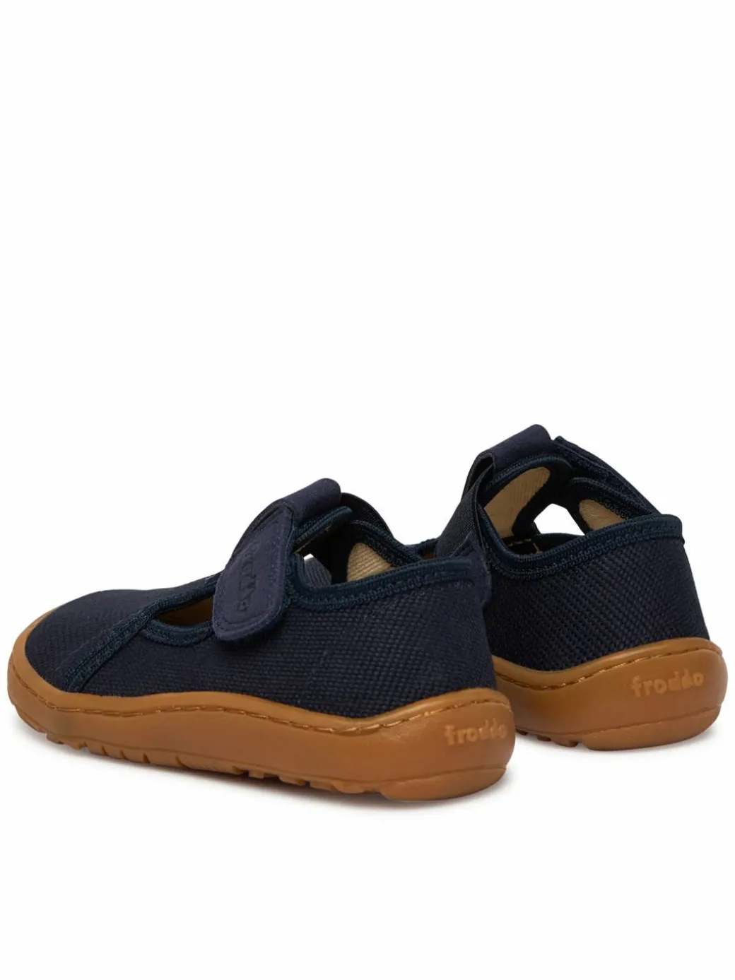 Pantofole Barefoot Canvas T-Bar G1700439 M Blu scuro