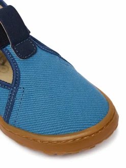 Pantofole Barefoot Canvas T-Bar G1700439-1 S Blu