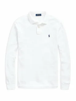 Polo 710680790001 Bianco Custom Slim Fit
