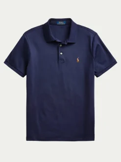 Polo 710713130006 Blu scuro Custom Slim Fit