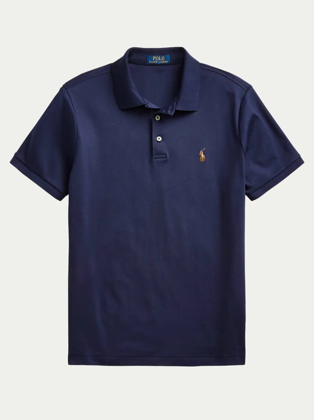 Polo 710713130006 Blu scuro Custom Slim Fit