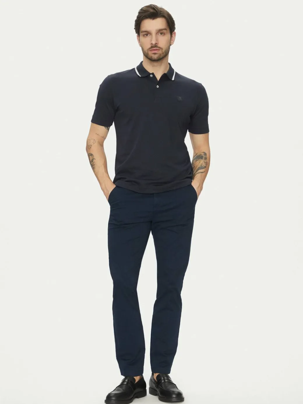 Polo 522 2034 53034 Blu scuro Regular Fit