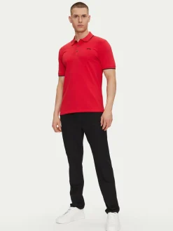 Polo Dinoso222 50467344 Rosso Slim Fit