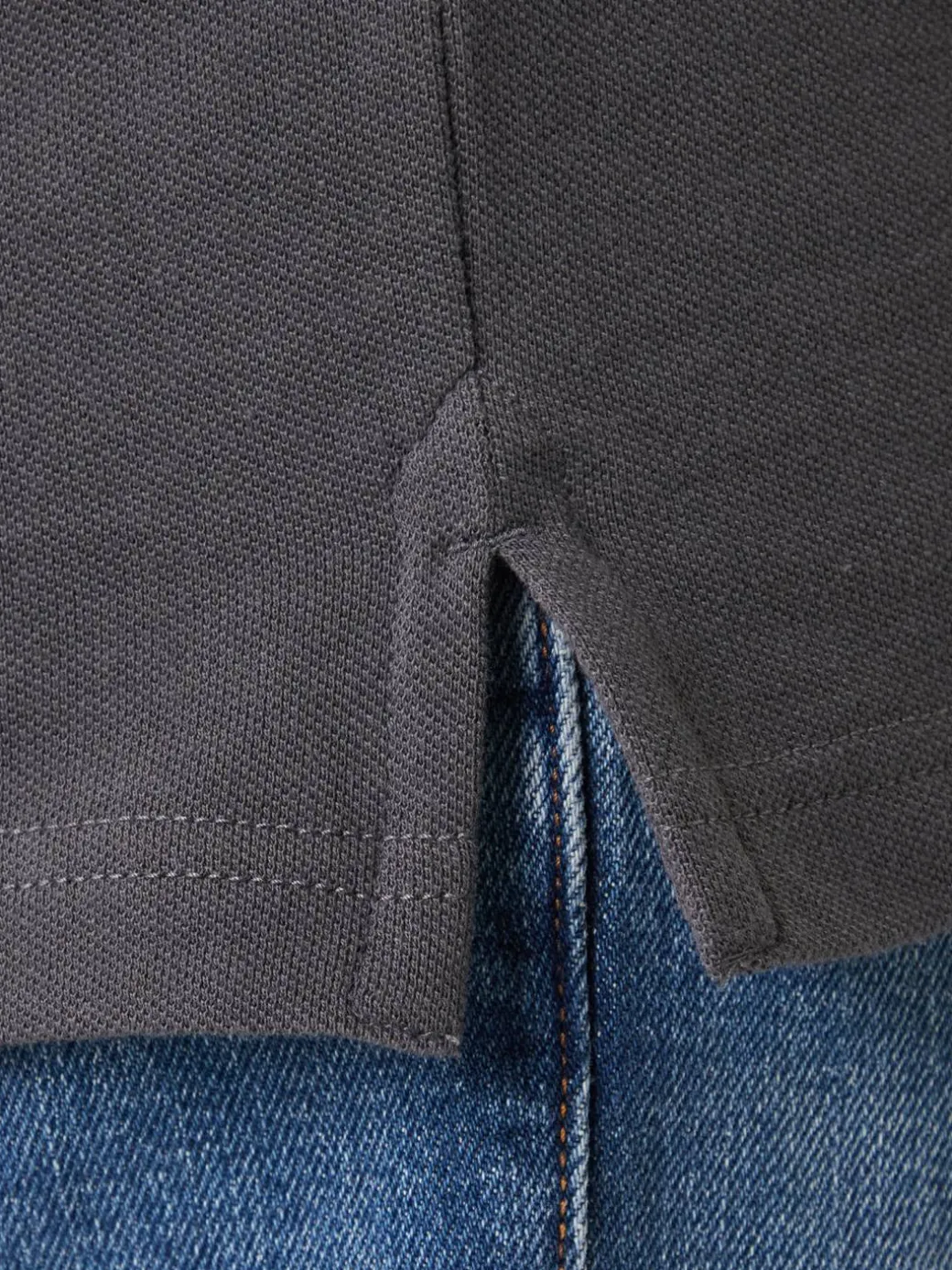 Polo DM0DM20676 Grigio Slim Fit