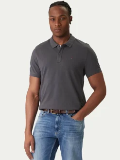 Polo DM0DM20676 Grigio Slim Fit