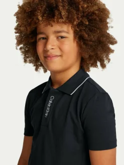 Polo Embro Logo IB0IB02370 Nero Regular Fit