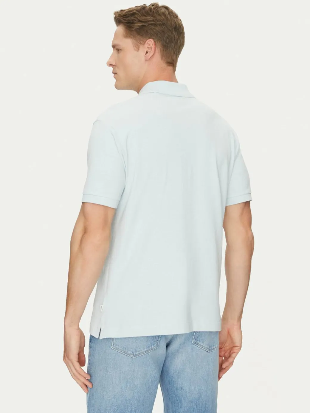 Polo M4BP29 KCJV1 Celeste Regular Fit