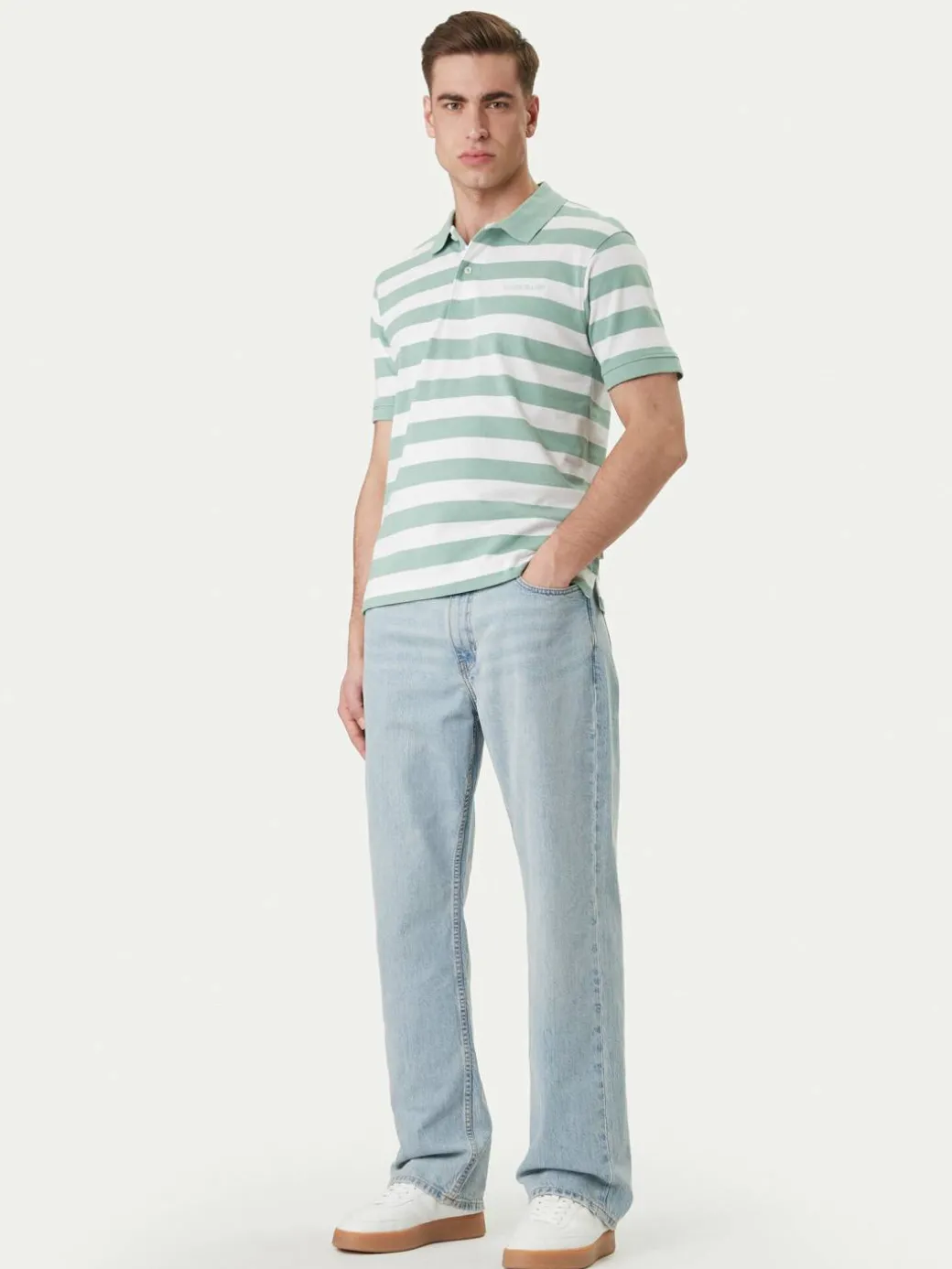 Polo M6GP00 KCOT1 Verde Regular Fit