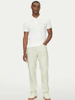 Polo Monologo J30J325664 Bianco Regular Fit