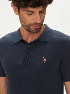 Polo MUP3709 Blu scuro Regular Fit