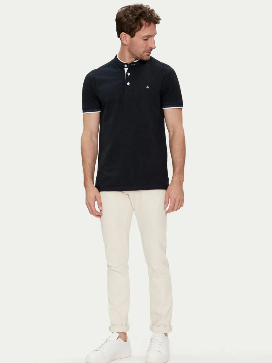 Polo Paulos 12199711 Blu scuro Slim Fit
