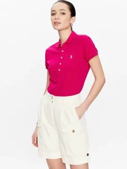 Polo 211870245034 Rosa Slim Fit