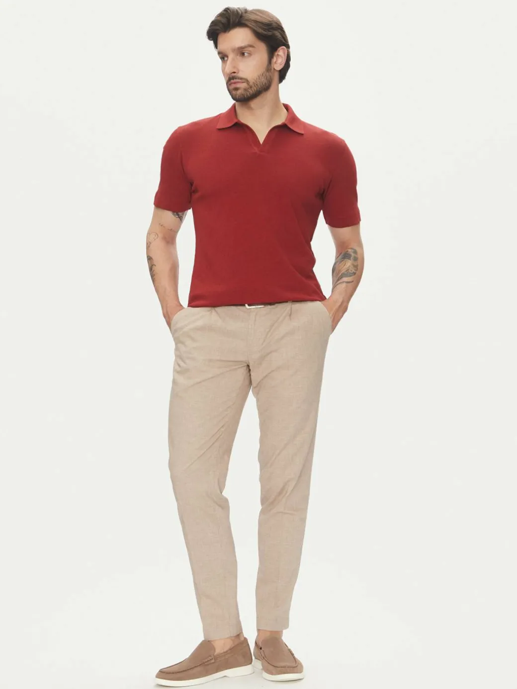 Polo 523 2091 53026 Rosso Regular Fit