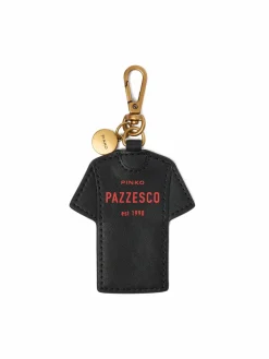 Portachiavi Charm T-Shirt Pinko Pazzesco Microfibra AI 25-26 PCPL 105864 A31U Nero