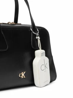 Portachiavi Ck One Bottle Zip Small Pouch LV04F1246G Bianco
