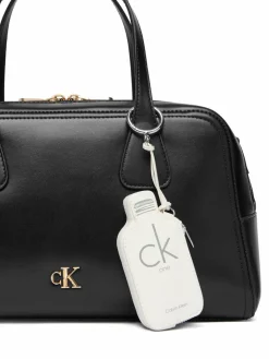 Portachiavi Ck One Bottle Zip Small Pouch LV04F1246G Bianco
