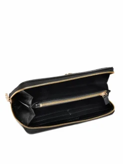 Portafoglio Ck Croc Long Zip Around LV04F1096G Nero