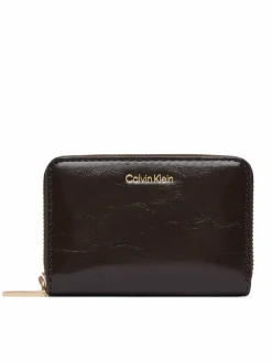 Portafoglio Foil Glossy Square Zip Around LV04F1201G Marrone
