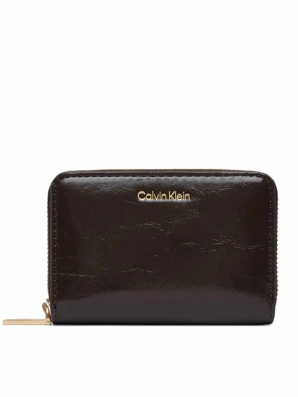 Portafoglio Foil Glossy Square Zip Around LV04F1201G Marrone